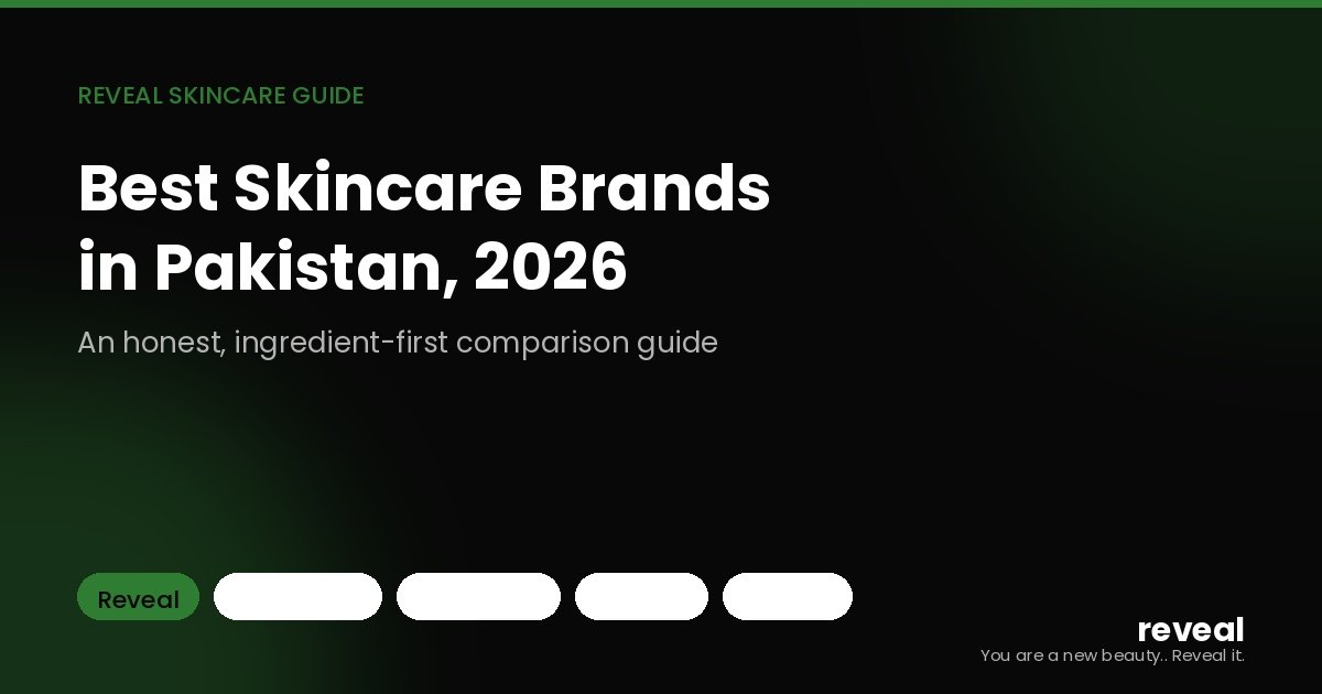 Best skincare brands in Pakistan 2026, honest comparison guide featuring Reveal