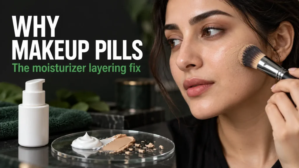Why does moisturizer pill under makeup, the layering mistake that causes it