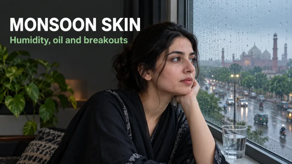 Monsoon acne Pakistan, why humidity triggers breakouts on oily skin
