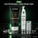 Reveal Bright Eyes Duo with DarkFix cooling roller eye cream and AquaShield SPF 50+ gel sunscreen